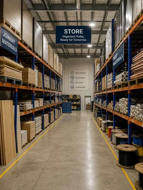 SMB Design & Build warehouse and material store